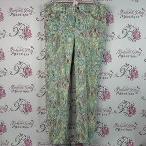 Miraclebody pants pastel Colorful rainbow Paisley Print Pants comfy multicolor